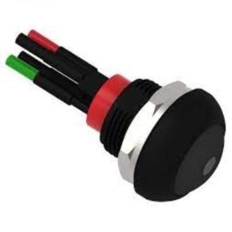 1 pcs - TE Connectivity PB6 Series Illuminated Push Button Switch, (On)-Off, Panel Mount, SPST - NO, Green LED, 50 V dc, 125V