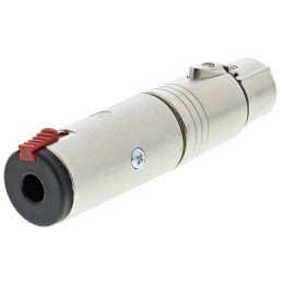 1 pcs - Neutrik AV Adapter, Female 1/4 in Stereo to Female XLR