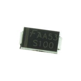 10 pcs : S100 - Schottky Diodes & Rectifiers 1a 100V Rectifier Schottky Barrier
