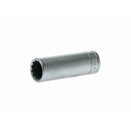 1 pcs - Teng Tools 1/2 in Drive 19mm Deep Socket, 12 point, 79 mm Overall Length