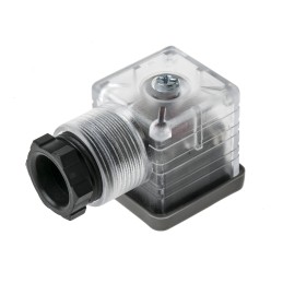 5 pcs - RS PRO 3P+E DIN 43650 A, Female Solenoid Valve Connector with Indicator Light, 110 V ac Voltage