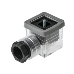 5 pcs - RS PRO 3P+E DIN 43650 A, Female Solenoid Valve Connector with Indicator Light, 110 V ac Voltage