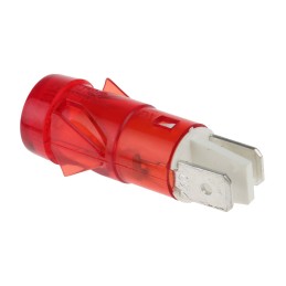 1 pcs - Arcolectric (Bulgin) Ltd Red Neon Panel Mount Indicator, 230V ac, 12.7mm Mounting Hole Size