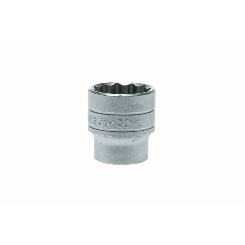 1 pcs - Teng Tools 1/2 in Drive 30mm Standard Socket, 12 point, 43 mm Overall Length