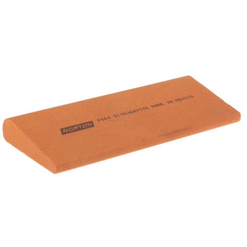 1 pcs - Norton Fine Round Edge Sharpening Stone, 114mm x 44mm x 13mm