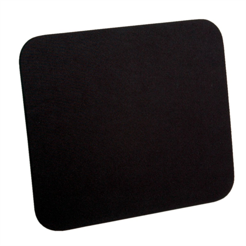 1 pcs - Roline Black Nylon Mouse Pad 250 x 215 x 5mm 5mm Height