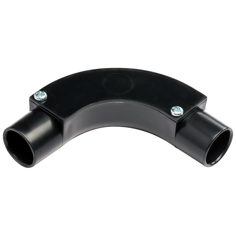 1 pcs - RS PRO Inspection Bend, Conduit Fitting, (Dia) 25mm Nominal Size, PVC, Black