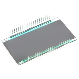 1 pcs - RS PRO 7-Segment LCD Display, Black on Grey, 1 Row by 4 Characters, Transflective