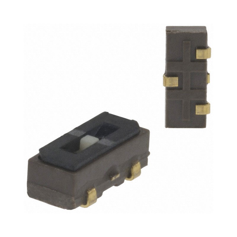 10 pcs - Nidec Components Surface Mount Slide Switch SPDT On-Off-On 100mA Flush