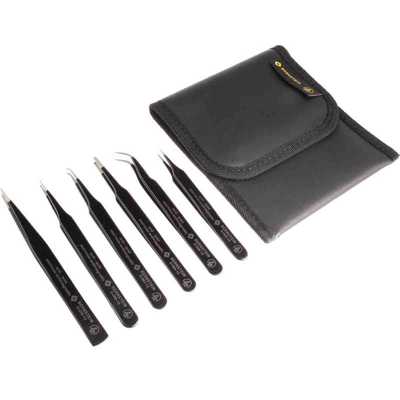 1 pcs - Bernstein Steel, ESD Tweezer Set
