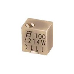 10 pcs : 3214W-2-201E - Trimmer Resistors - SMD 4MM SQ 200 OHMS 10% 5TURN