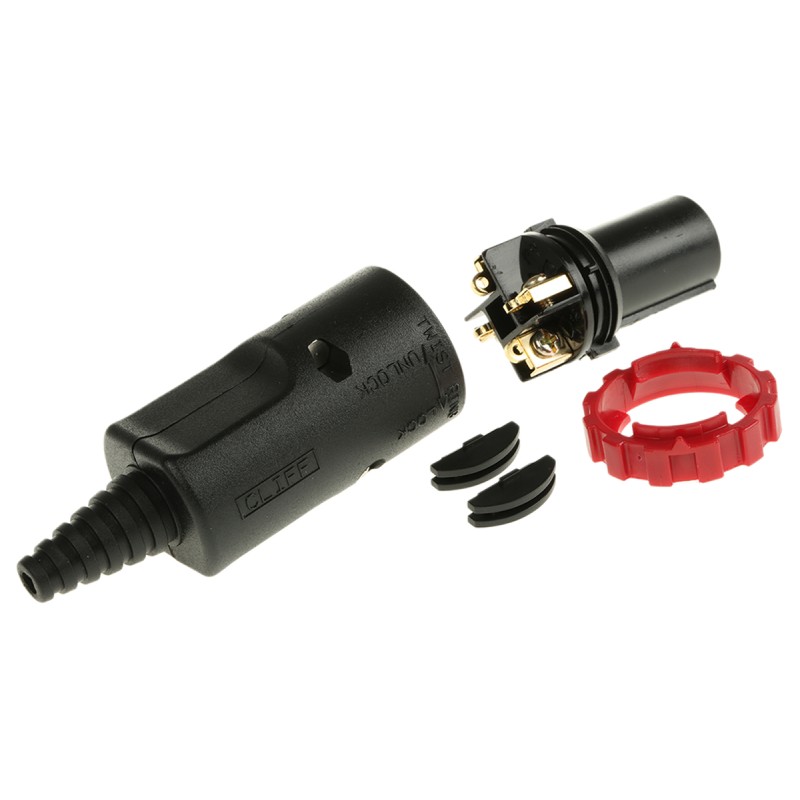 1 pcs - RS PRO Cable Mount Loudspeaker Connector Plug, 4 Way, 20A, Screw Down, Solder Termination