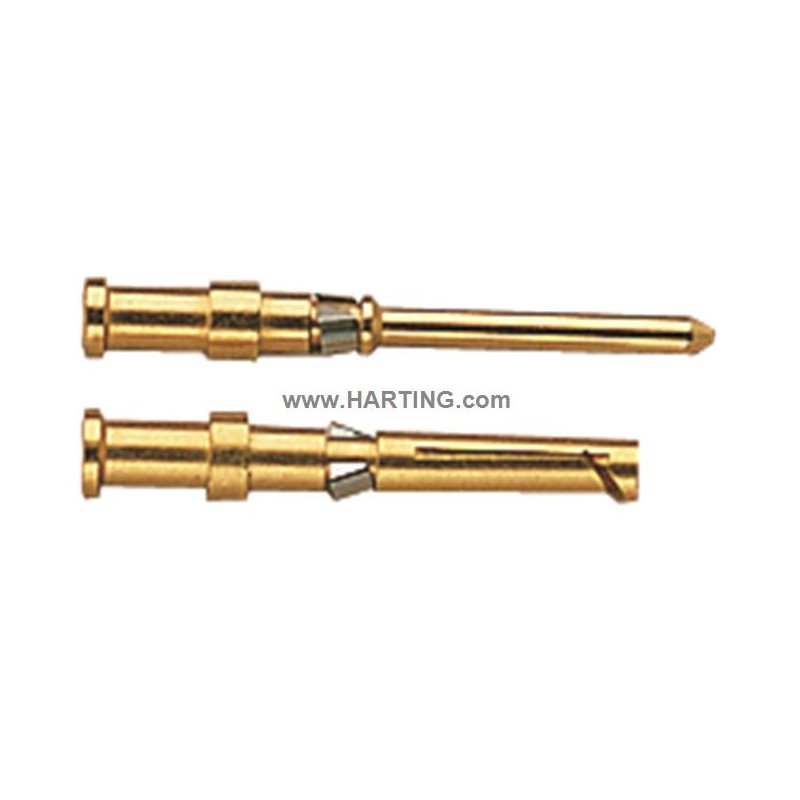 5 pcs - Han D HMC Female 10A Crimp Contact Minimum Wire Size 0.14mm² Maximum Wire Size 0.37mm² for use with Heavy Duty Power