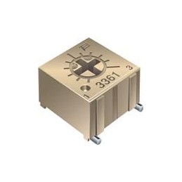 10 pcs : 3361P-1-101G - Trimmer Resistors - SMD 1/4' SQ 100ohm 10% 0.5WATTS