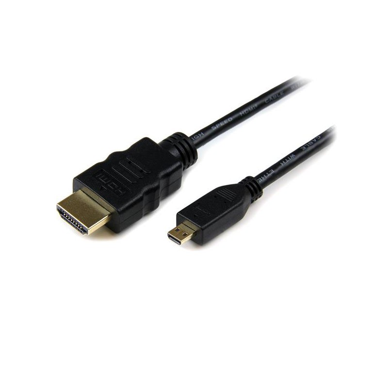 1 pcs - StarTech.com 4K @ 30Hz HDMI 1.4 Male HDMI to Male Micro HDMI Cable, 2m