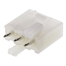 5 pcs - Molex Mini-Fit Jr. Series Straight Through Hole PCB Header, 3 Contact(s), 4.2mm Pitch, 1 Row(s), Shrouded