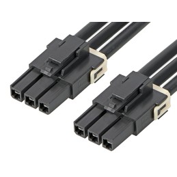1 pcs - Molex 3 Way Female Mega-Fit to 3 Way Female Mega-Fit Wire to Board Cable, 600mm
