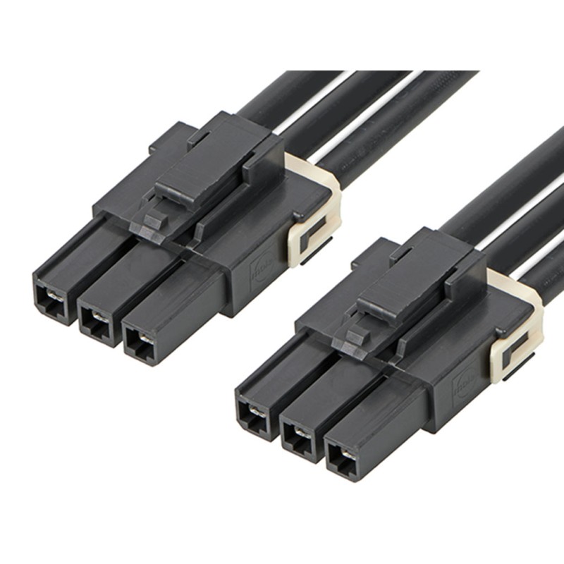 1 pcs - Molex 3 Way Female Mega-Fit to 3 Way Female Mega-Fit Wire to Board Cable, 600mm