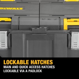 1 pcs - DeWALT Polypropylene Wheeled Tool Chest, 340mm x 666mm x 458mm