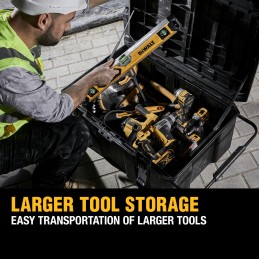 1 pcs - DeWALT Polypropylene Wheeled Tool Chest, 340mm x 666mm x 458mm