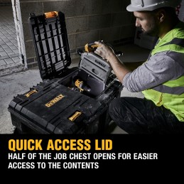 1 pcs - DeWALT Polypropylene Wheeled Tool Chest, 340mm x 666mm x 458mm