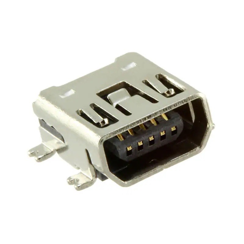 5 pcs - Samtec, SMT, Socket Type Mini 2.0 USB Connector