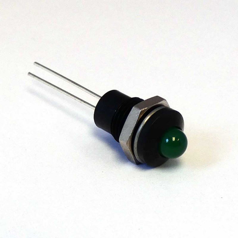 1 pcs - CML Innovative Technologies 1904X00X Series Green Panel Mount Indicator, 2V, 8mm Mounting Hole Size