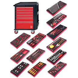 1 pcs - RS PRO 213 Piece Engineers Tool Kit with Trolley