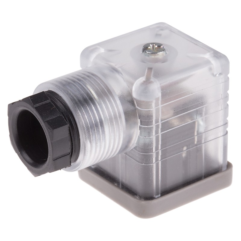 5 pcs - RS PRO 3P+E DIN 43650 A, Female Solenoid Connector with Indicator Light, 110 V ac Voltage