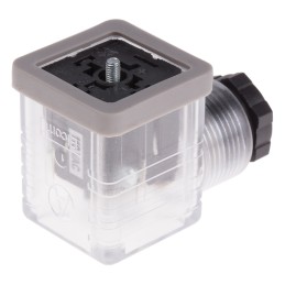 5 pcs - RS PRO 3P+E DIN 43650 A, Female Solenoid Connector with Indicator Light, 110 V ac Voltage