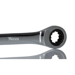 1 pcs - RS PRO Combination Ratchet Spanner, 10mm, Metric, Double Ended