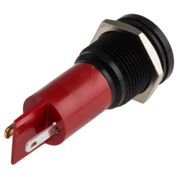 1 pcs - RS PRO Red Panel Mount Indicator, 16mm Mounting Hole Size, Solder Tab Termination