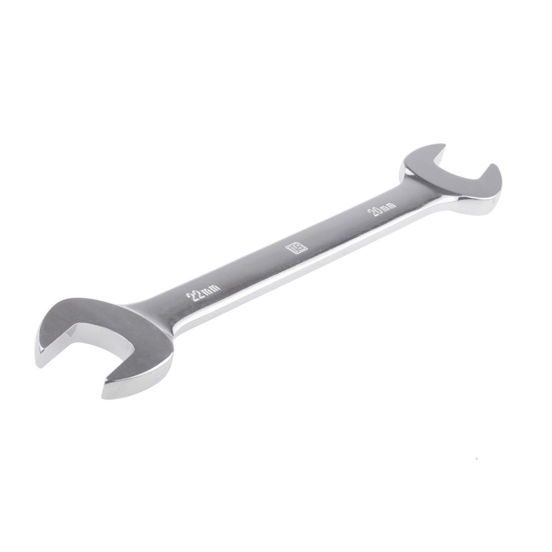 1 pcs - RS PRO Double Ended Open Spanner, 20mm, Metric, Double Ended, 225 mm Overall