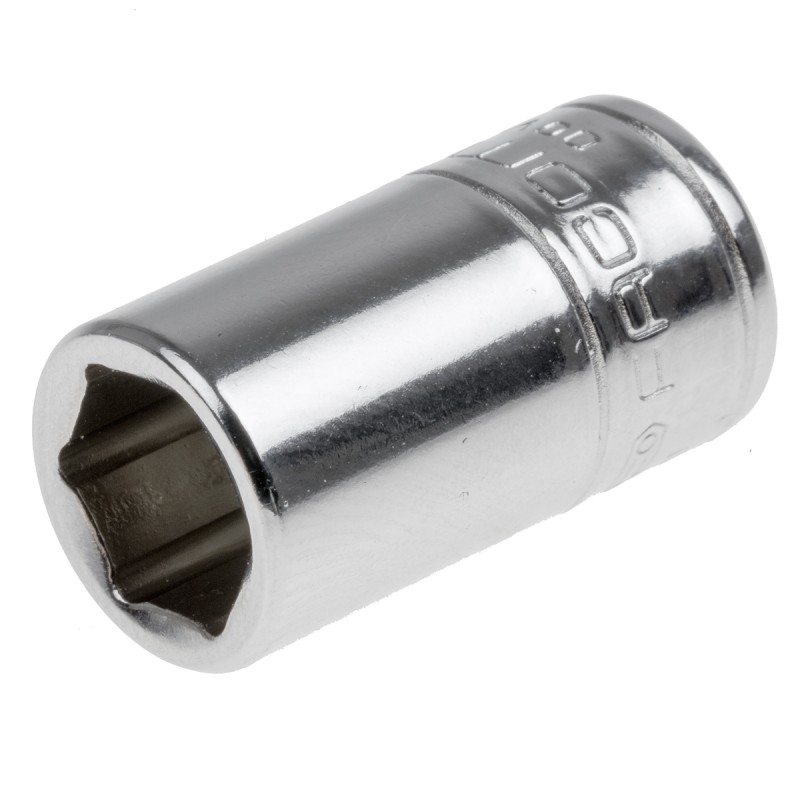 1 pcs - Facom 1/4 in Drive 8mm Standard Socket, 6 point, 22 mm Overall Length