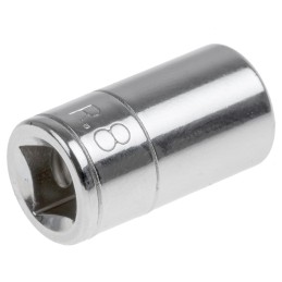 1 pcs - Facom 1/4 in Drive 8mm Standard Socket, 6 point, 22 mm Overall Length