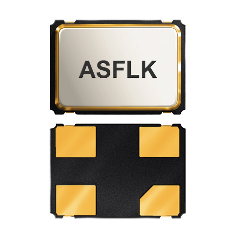 5 pcs - Abracon, 32.768kHz XO Oscillator, ±20ppm CMOS, TTL, 4-Pin SMD ASFLK-32.768KHZ-LJT