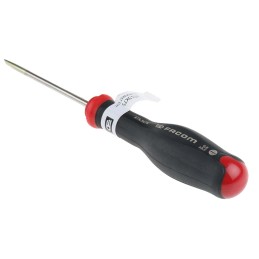 1 pcs - Facom Slotted Screwdriver, 3.5 x 0.6 mm Tip, 75 mm Blade, 178 mm Overall