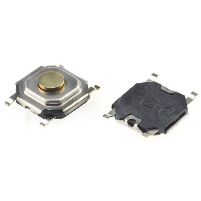 10 pcs - Stem Tactile Switch, SPST 50 mA @ 12 V dc 1.5mm Surface Mount