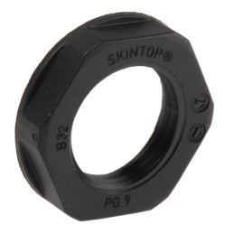 5 pcs - Lapp Black Fibreglass PA Cable Gland Locknut, PG9 Thread, IP68