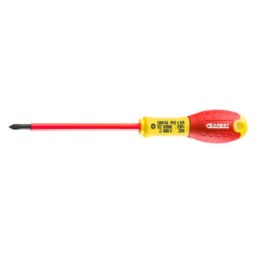 1 pcs - Expert by Facom Phillips Insulated Screwdriver, PH1 mm Tip, VDE/1000V
