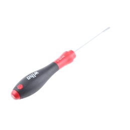 1 pcs - Wiha Slotted Screwdriver, 2.5 mm Tip, 75 mm Blade, 179 mm Overall