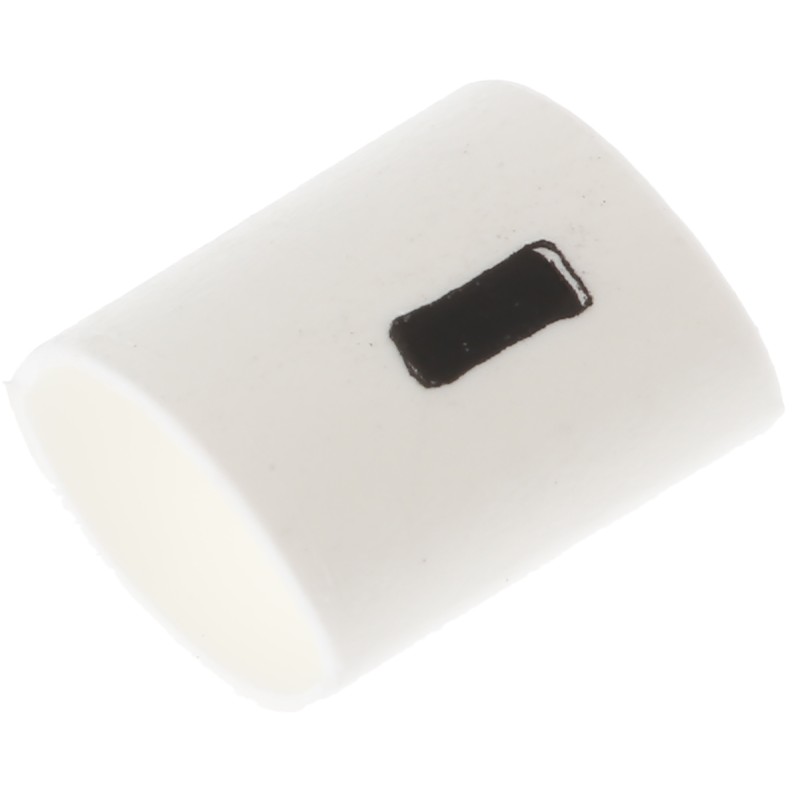 1 Bag of 100 - TE Connectivity TRSA Heat Shrink Cable Markers, White, Pre-printed '-', 1 - 3mm Cable