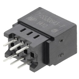 5 pcs - TE Connectivity 100 Series Series Female Edge Connector, Through Hole Mount, 6-Contacts, 2.54mm Pitch, 2-Row, Solder