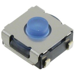 10 pcs - IP67 Blue Plunger Tactile Switch, SPST 50 mA 0.9mm Surface Mount