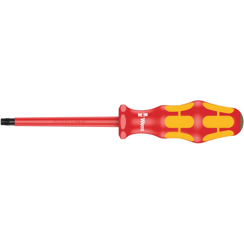 1 pcs - Wera Torx Insulated Screwdriver, T30 Tip, 100 mm Blade, VDE/1000V, 205 mm Overall