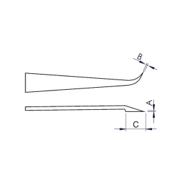 1 pcs - ideal-tek 115 mm, PA66/CF30 (Tip), Plastic (Body), ESD Tweezers