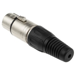 1 pcs - RS PRO Cable Mount XLR Connector, Female, 250 V ac, 3 Way, Silver Plating