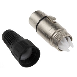 1 pcs - RS PRO Cable Mount XLR Connector, Female, 250 V ac, 3 Way, Silver Plating