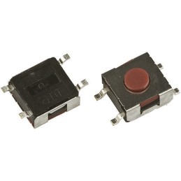 10 pcs - Red Button Tactile Switch 50 mA @ 12 V dc