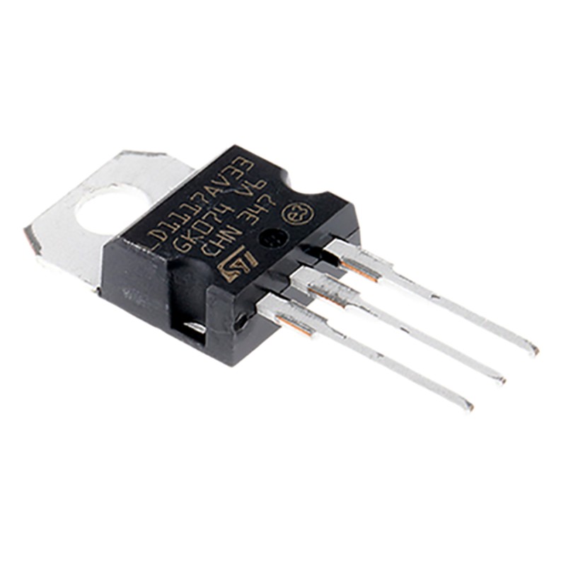 10 pcs - STMicroelectronics LD1117AV33, 1 Low Dropout Voltage, Voltage Regulator 1.2A, 3.3 V 3-Pin, TO-220